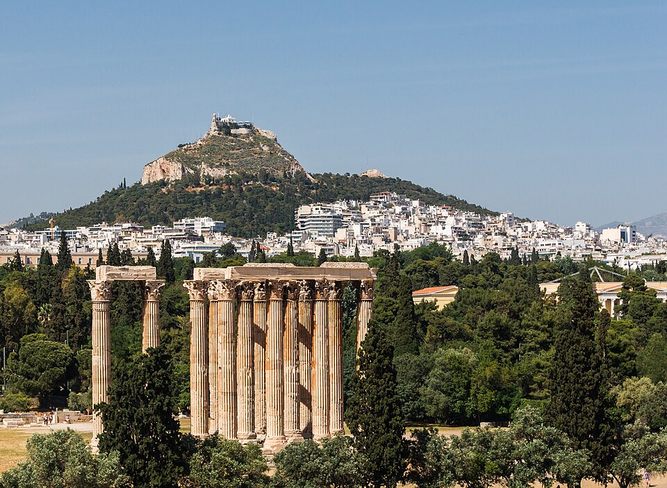 Atene: From Temple of Olympian Zeus to Lycabetus Athens Greece
