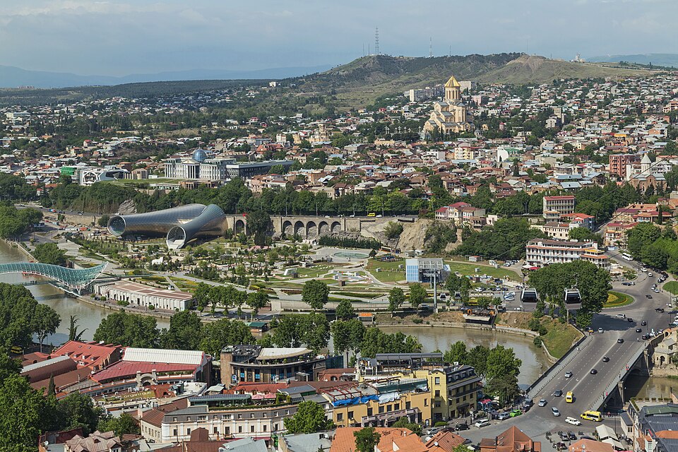 Tbilisi: 2016 Tbilisi, Widoki z Twierdzy Narikala (02)